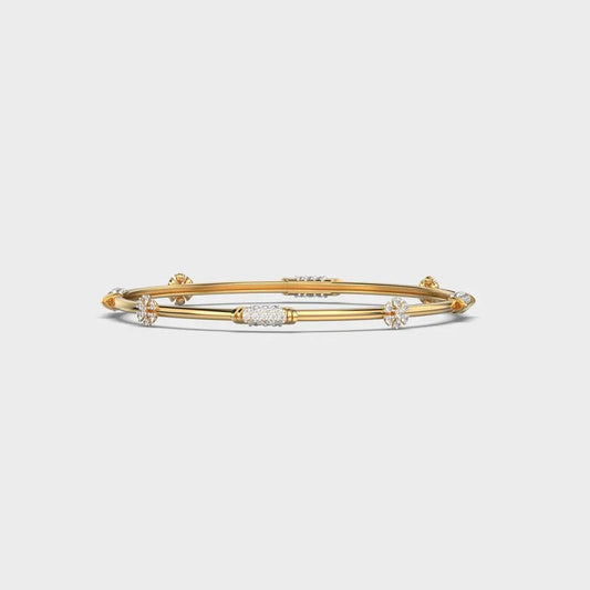 Minimal Elise Diamond Bangle