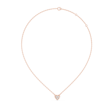 Celestia VVS Heart Diamond Necklace &amp; Pendant