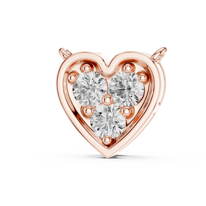 Celestia VVS Heart Diamond Necklace &amp; Pendant