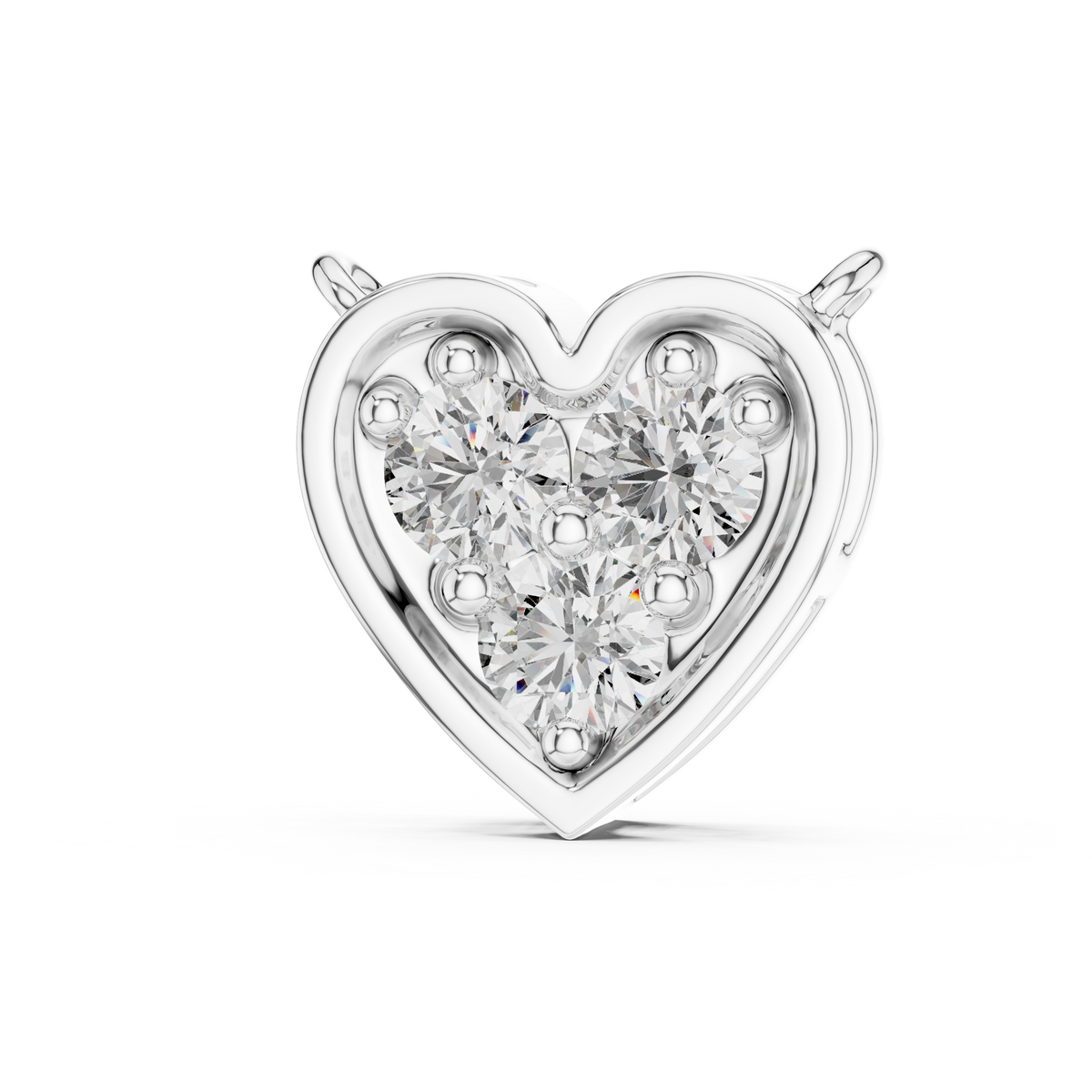 Celestia VVS Heart Diamond Necklace &amp; Pendant