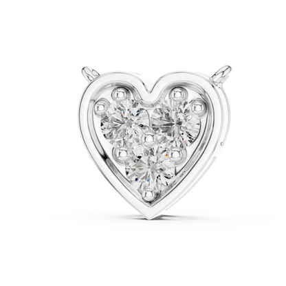 Celestia VVS Heart Diamond Necklace &amp; Pendant