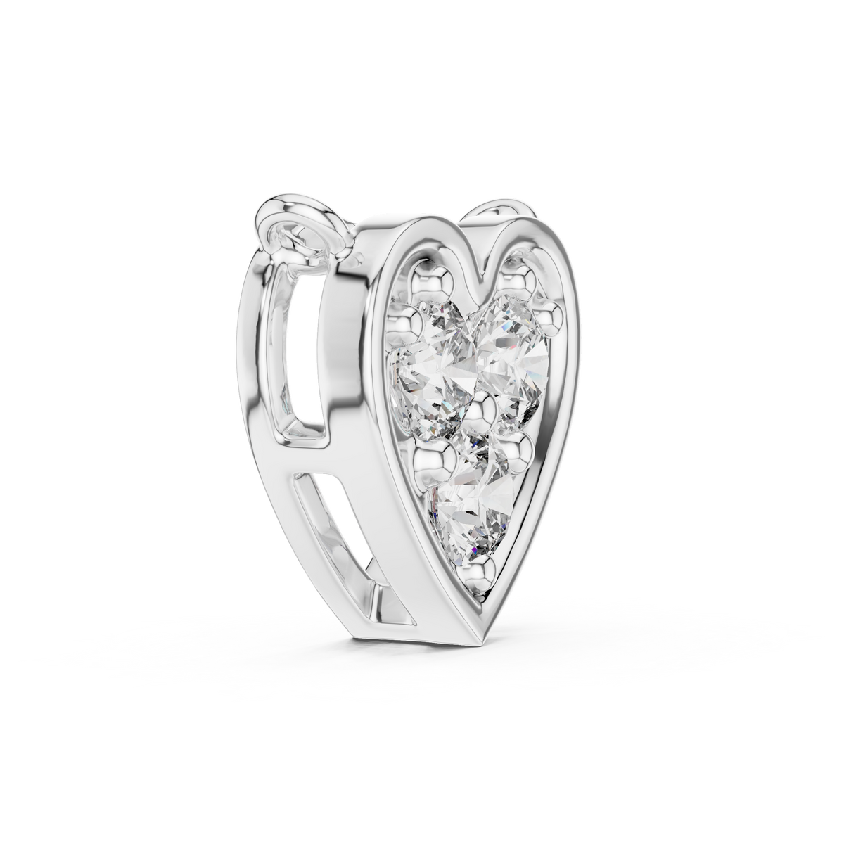 Celestia VVS Heart Diamond Necklace &amp; Pendant