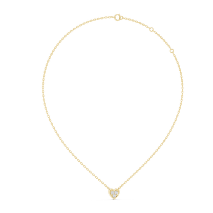 Celestia VVS Heart Diamond Necklace &amp; Pendant