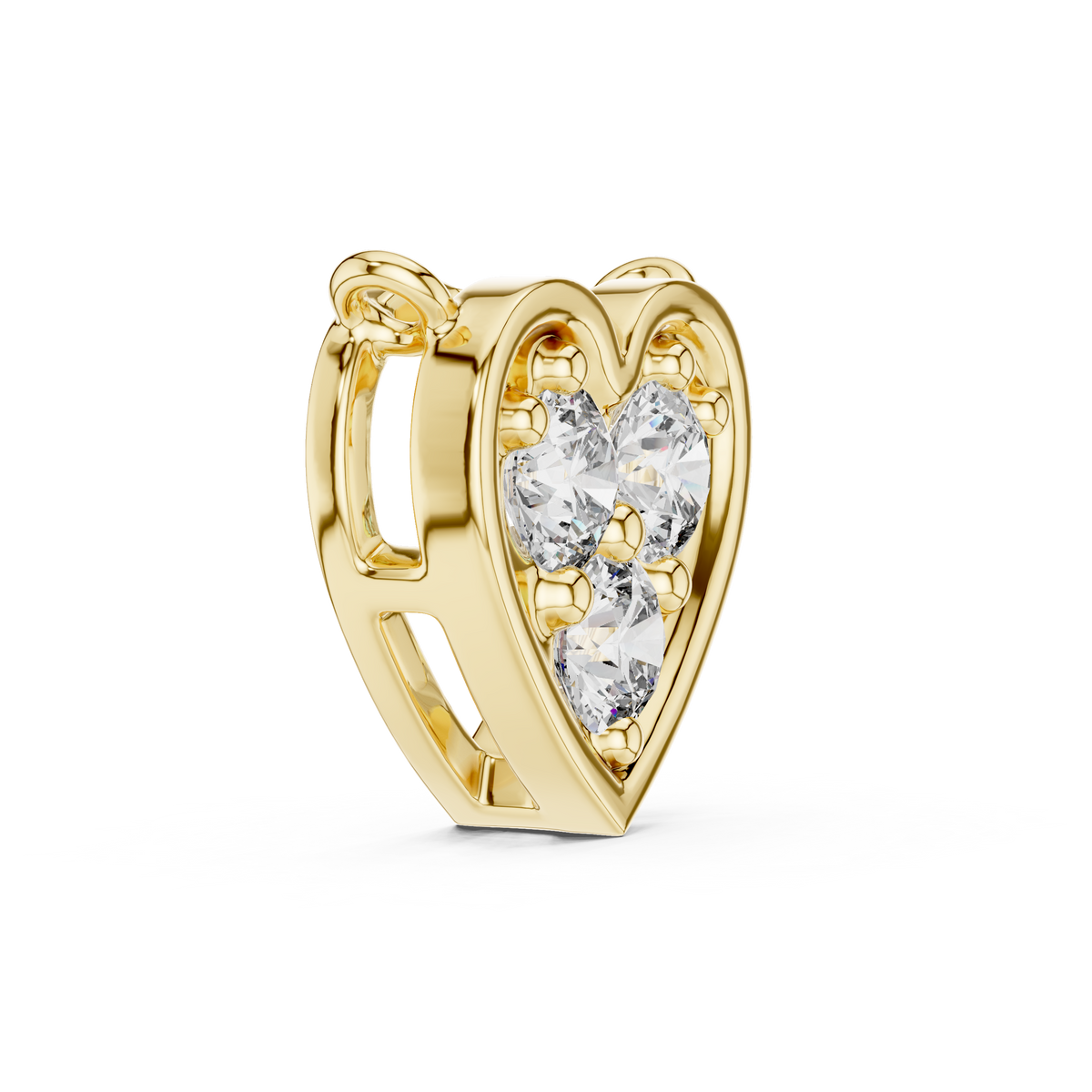 Celestia VVS Heart Diamond Necklace &amp; Pendant