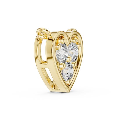 Celestia VVS Heart Diamond Necklace &amp; Pendant