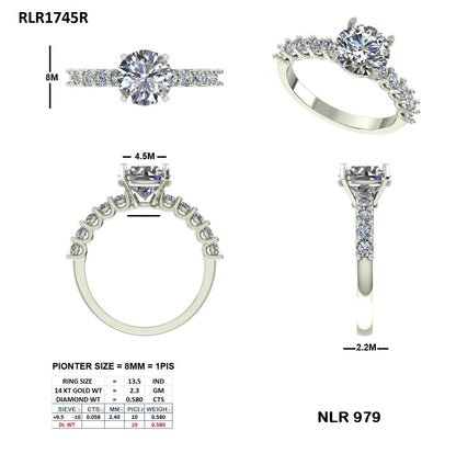 Sylvie VVS Lab-Grown Diamond Ring