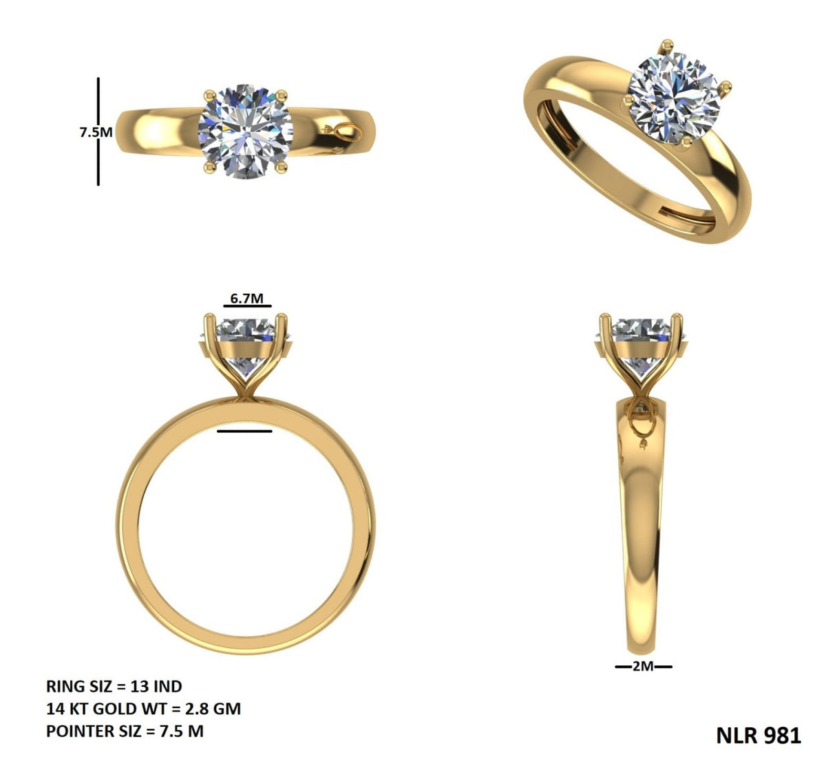 Valencia VVS Lab-Grown Diamond Ring