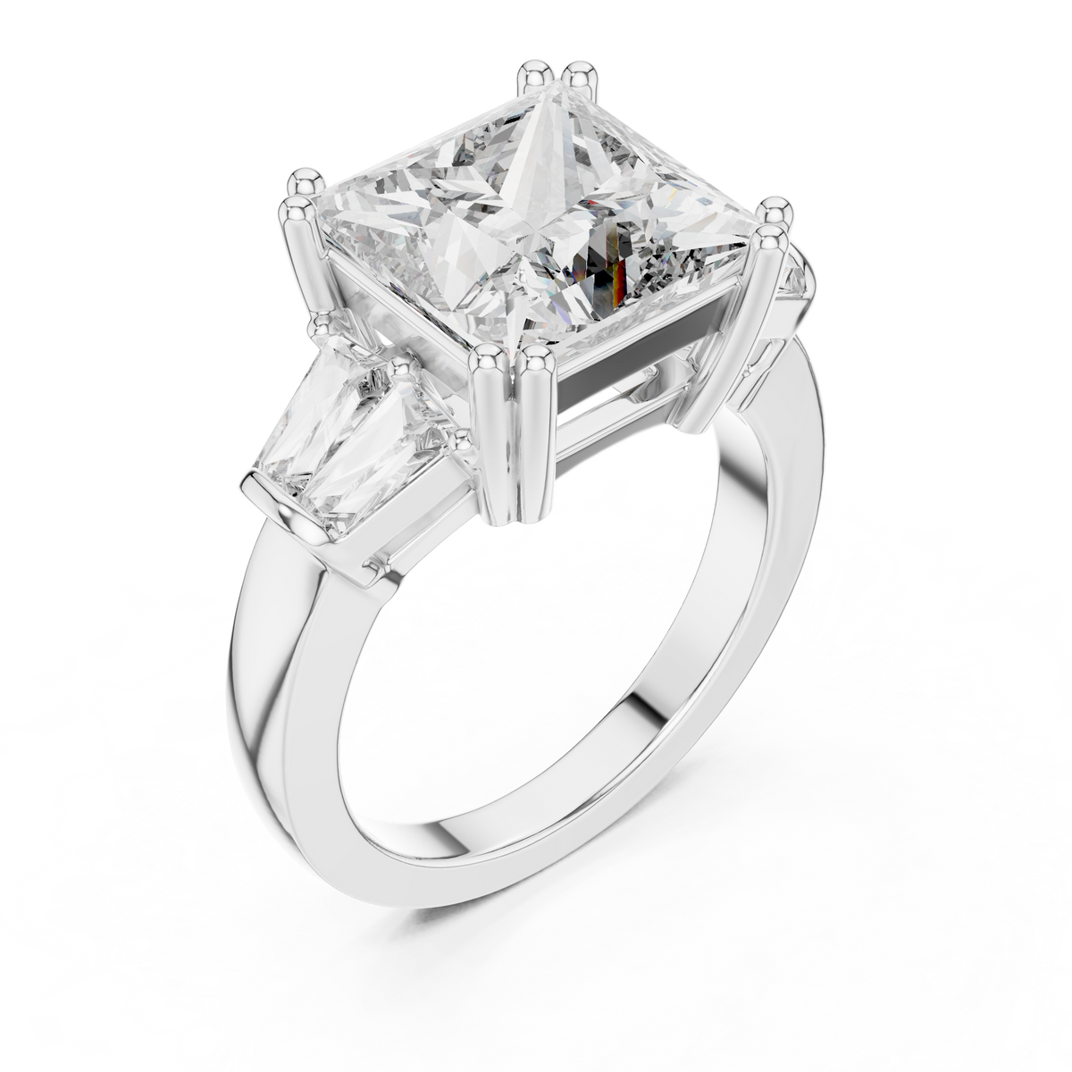 Pearl VVS Lab Grown Diamond Ring