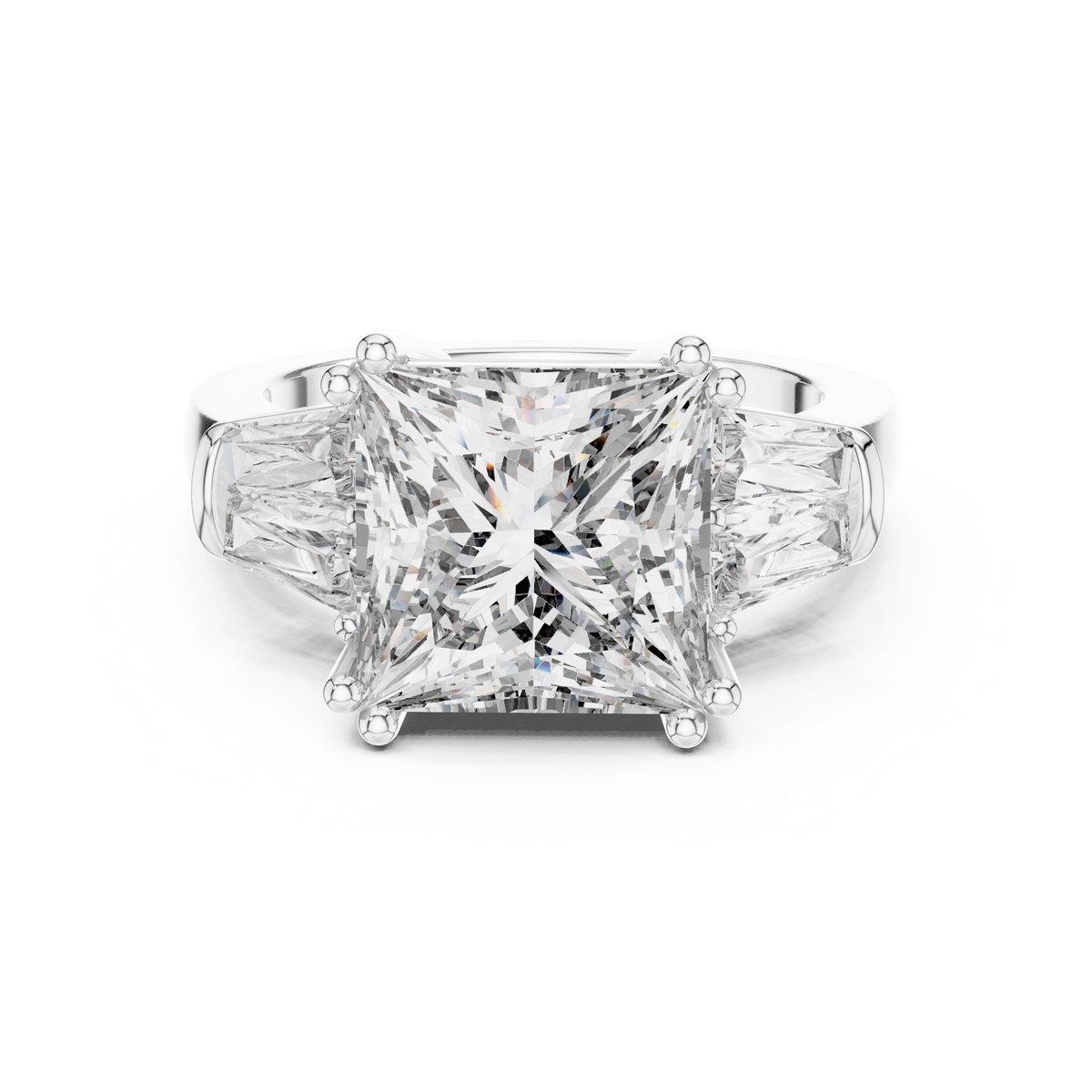 Pearl VVS Lab Grown Diamond Ring