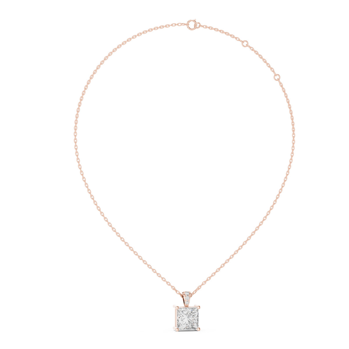 Avelia VVS Diamond Pendant &amp; Necklace