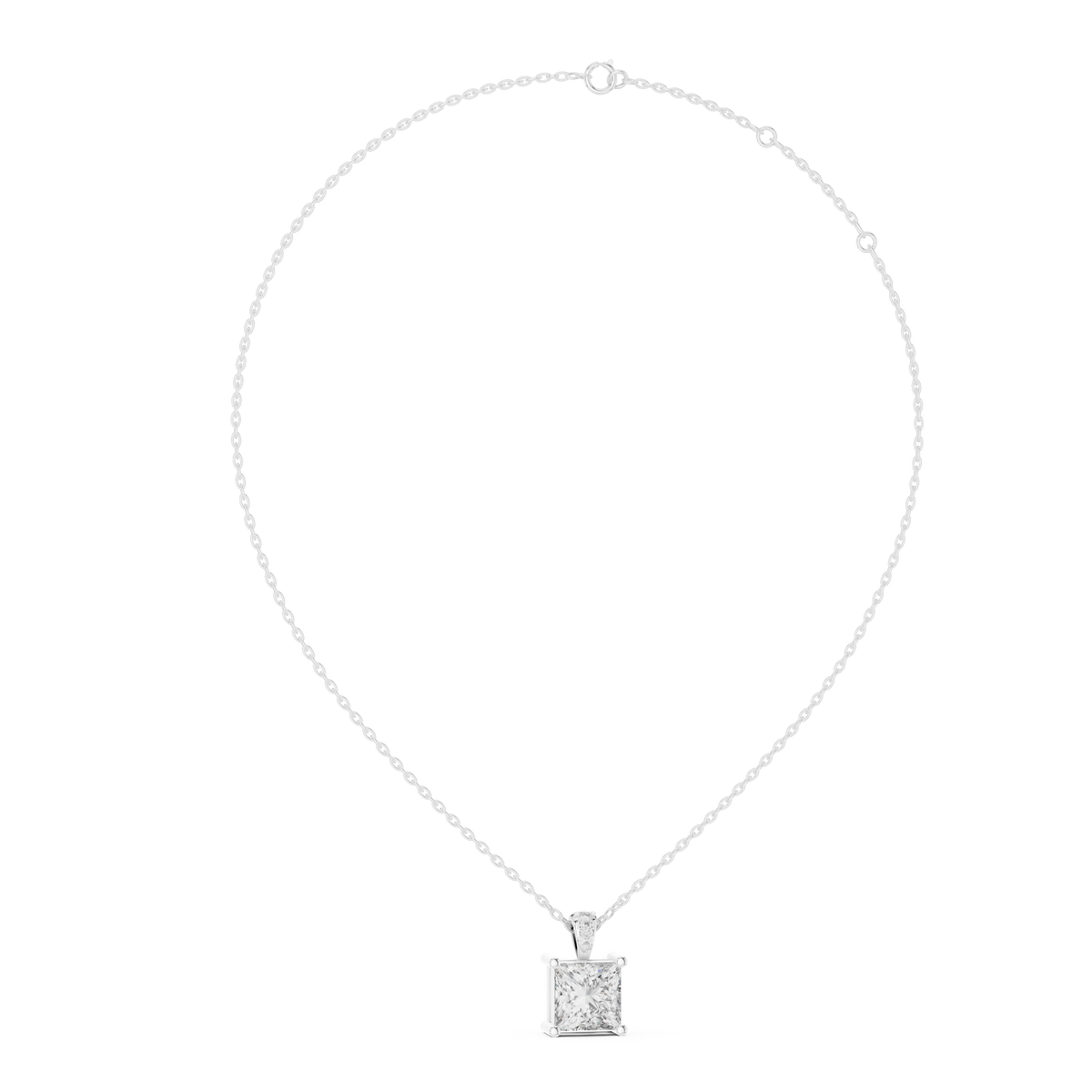 Avelia VVS Diamond Pendant &amp; Necklace