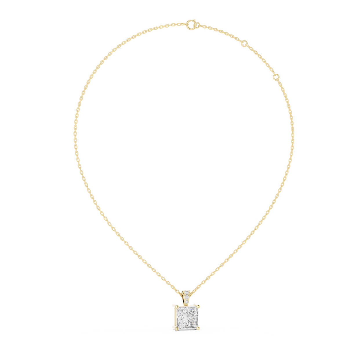 Avelia VVS Diamond Pendant &amp; Necklace
