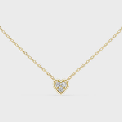 Celestia VVS Heart Diamond Necklace &amp; Pendant